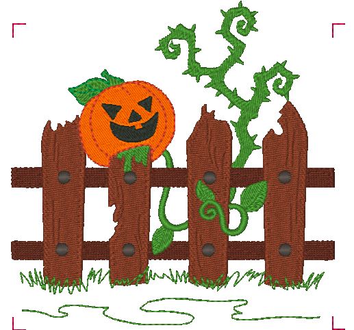 Modular Halloween Fences [5x7] 11389 Machine Embroidery Designs