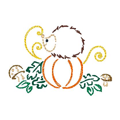 Outline Fall Time [4x4] 10930 Machine Embroidery Designs