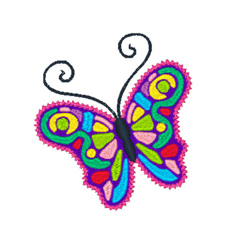 Colorful Butterfly [4x4] 11581 Machine Embroidery Designs