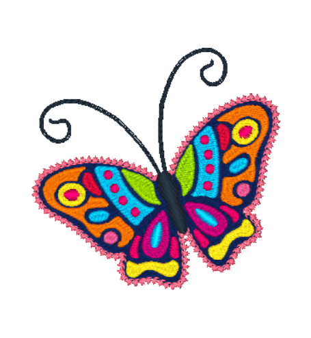 Colorful Butterfly [4x4] 11581 Machine Embroidery Designs