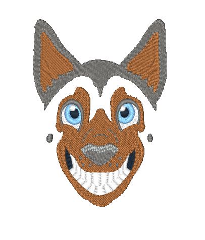 Smiling Dogs [4x4] 11326 Machine Embroidery Designs