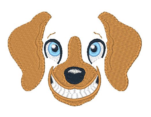 Smiling Dogs [4x4] 11326 Machine Embroidery Designs