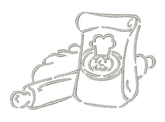 Outline Kitchen Things [4x4]  11442 Machine Embroidery Designs