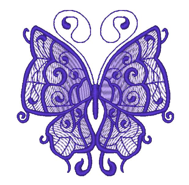 Tribal Butterflies [4x4] 11487 Machine Embroidery Designs