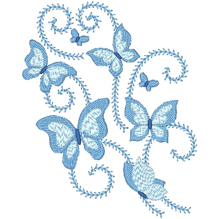 Butterflies New Style [4x4] 11458 Machine Embroidery Designs