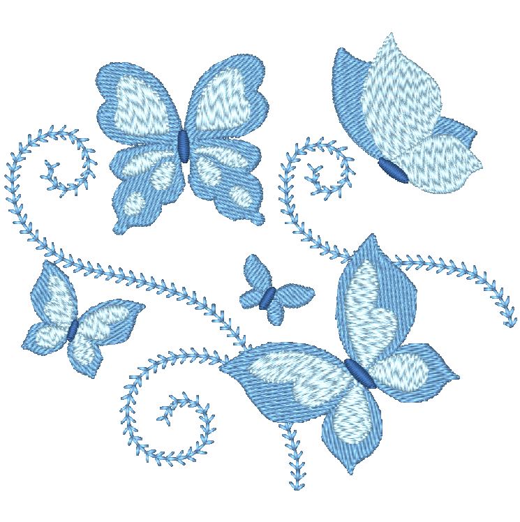 Butterflies New Style [4x4] 11458 Machine Embroidery Designs