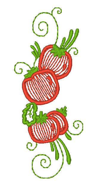 Tomatoes {4x4} 11391 Machine Embroidery Designs