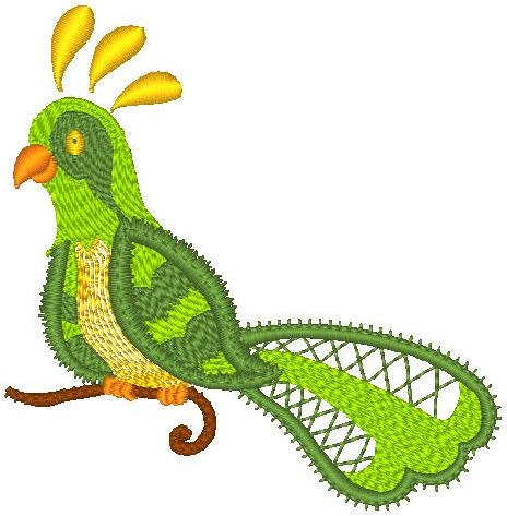 Color Lace Birds ]4x4] 11528 Machine Embroidery Designs