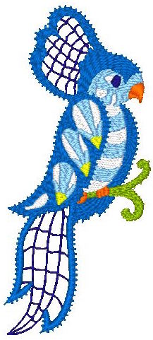 Color Lace Birds ]4x4] 11528 Machine Embroidery Designs