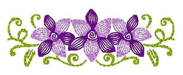 Art Deco Lilies  [4x4]  # 10574