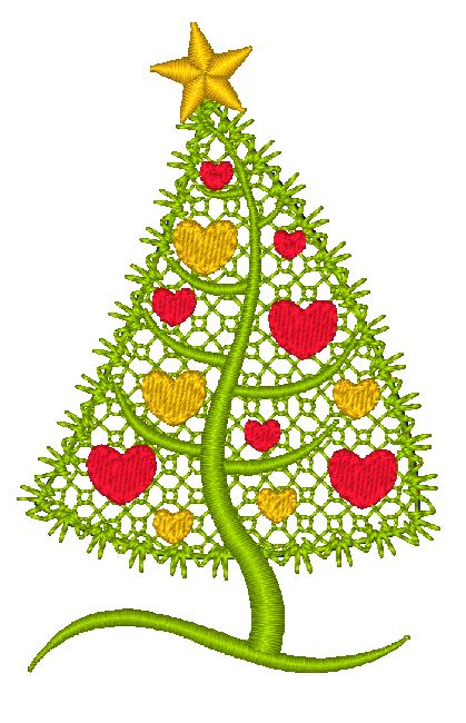 New ChristmasTrees [4x4] 10898 Machine Embroidery Designs