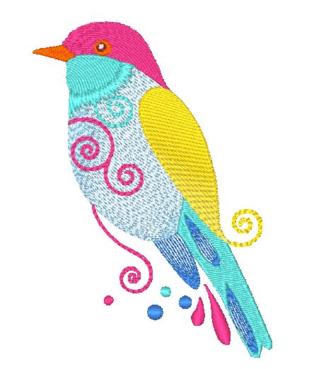 Exotic Birds-2 [5x7] 11413 Machine Embroidery Designs