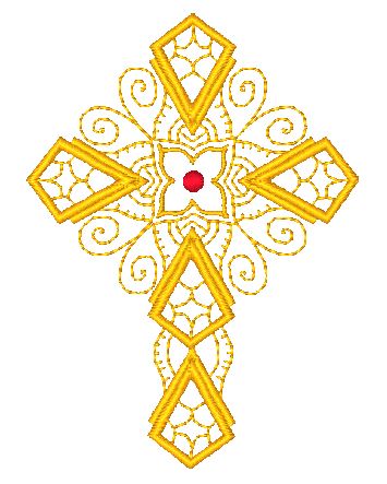 Lacey Crosses [5x7] 11425 Machine Embroidery Designs