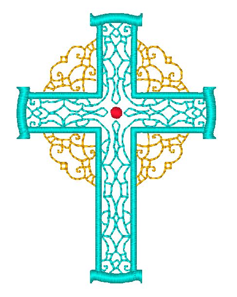 Lacey Crosses [5x7] 11425 Machine Embroidery Designs