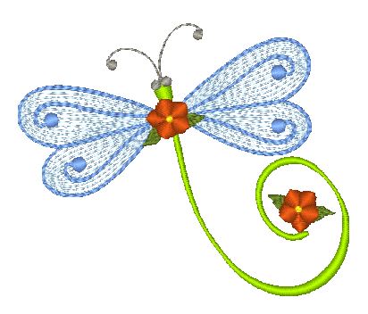 Dragonfly Pouch Project  [8"x10" Hoop] # 10315