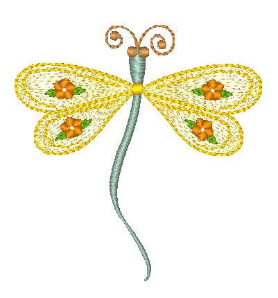 Dragonfly Pouch Project  [8"x10" Hoop] # 10315