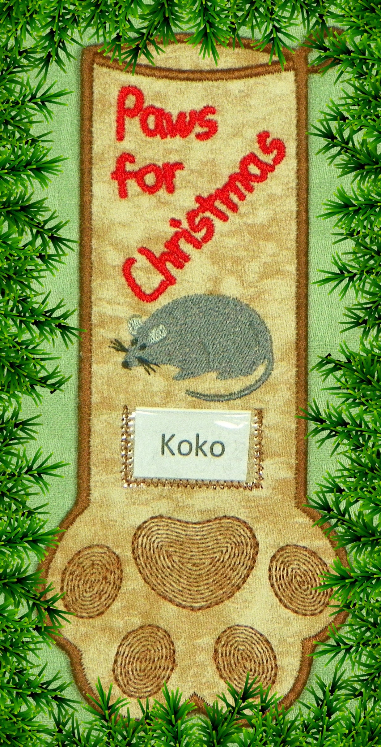 FSA ITH Pet Christmas Stockings [6x10] Machine Embroidery Designs # 11573