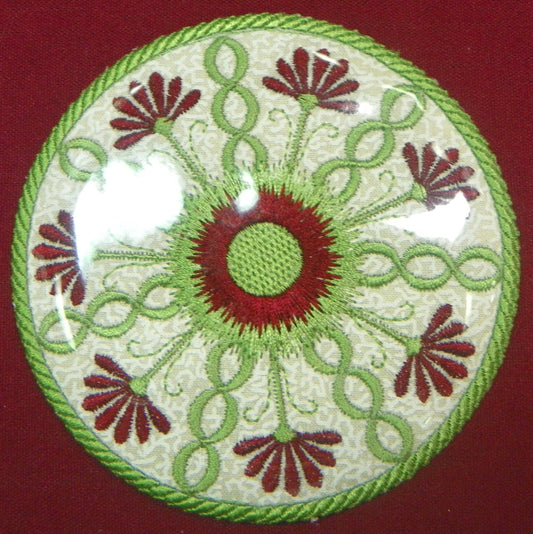 FSA Vinyl Covered Floral Coasters Project [5x7] 11576 Machine Embroidery Designs
