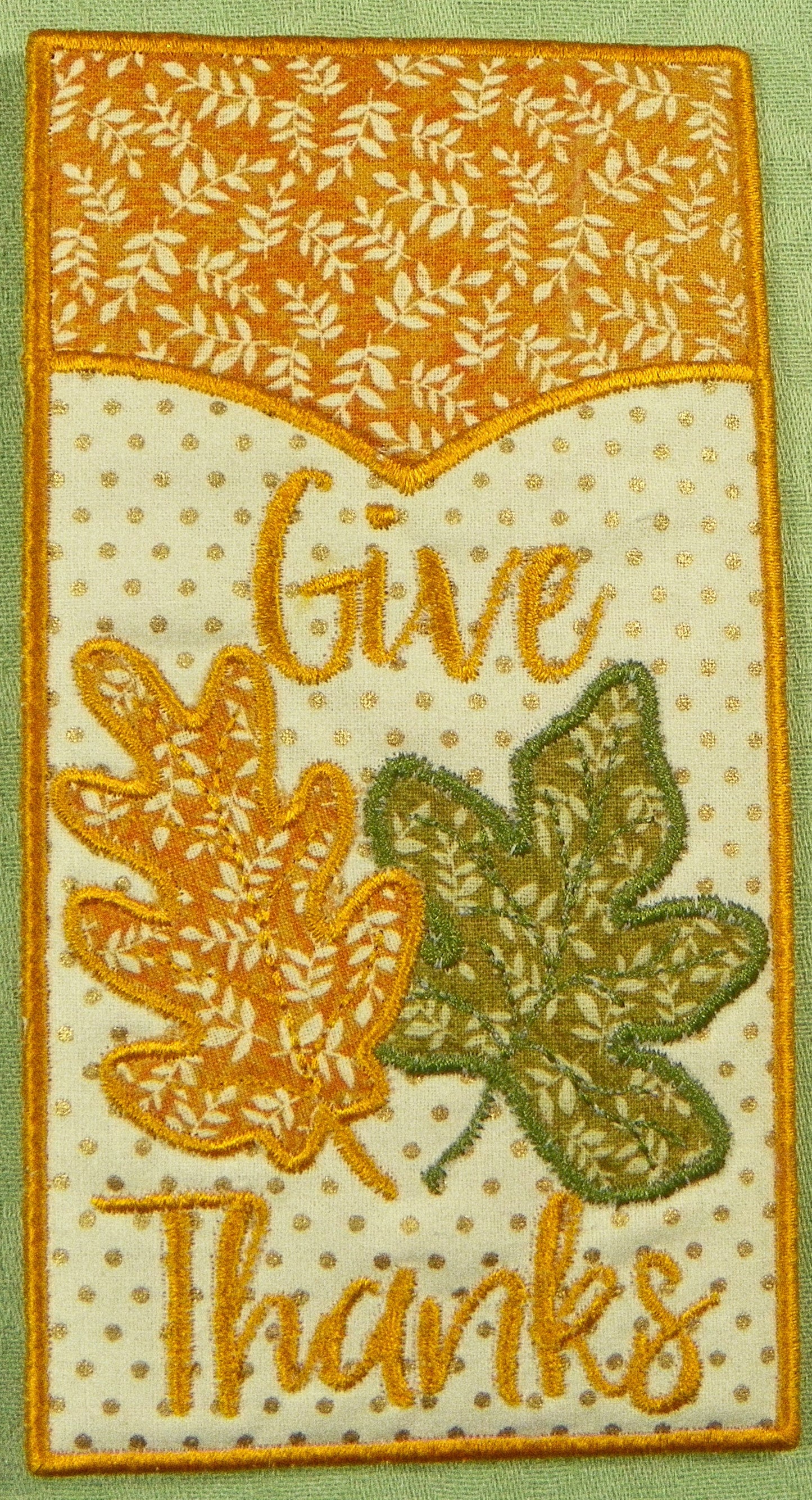 FSA Give Thanks Silverware Holder Project [6x10] 10952 Machine Embroidery Designs