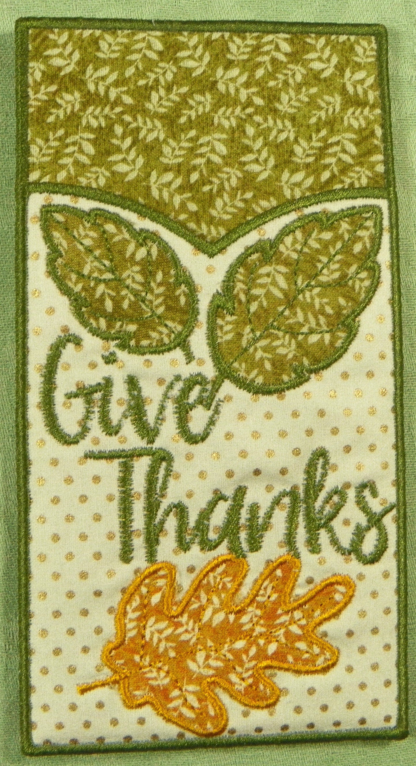 FSA Give Thanks Silverware Holder Project [6x10] 10952 Machine Embroidery Designs