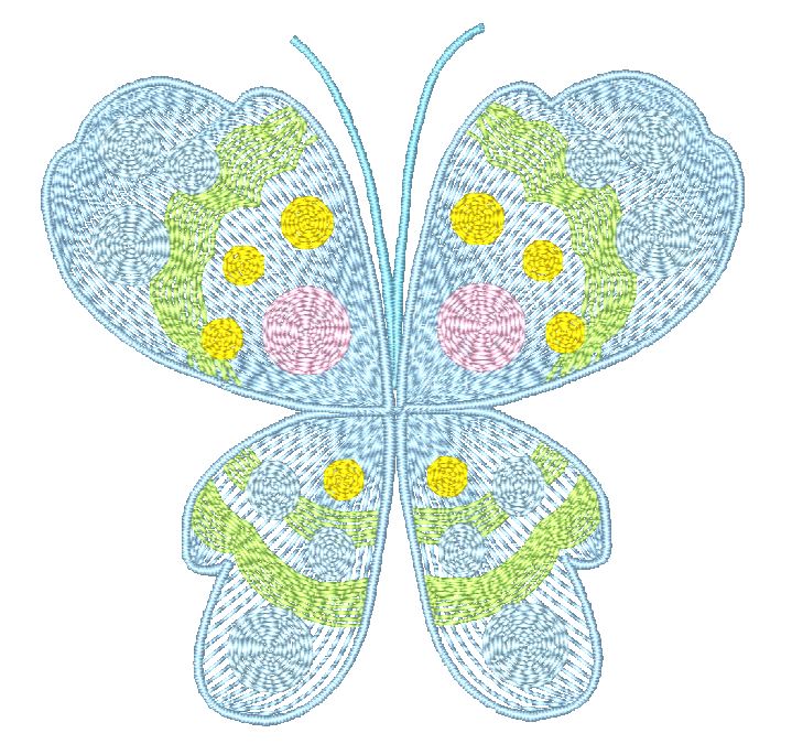 Colorful Butterfly Fantasy [4x4] 11545 Machine Embroidery Designs