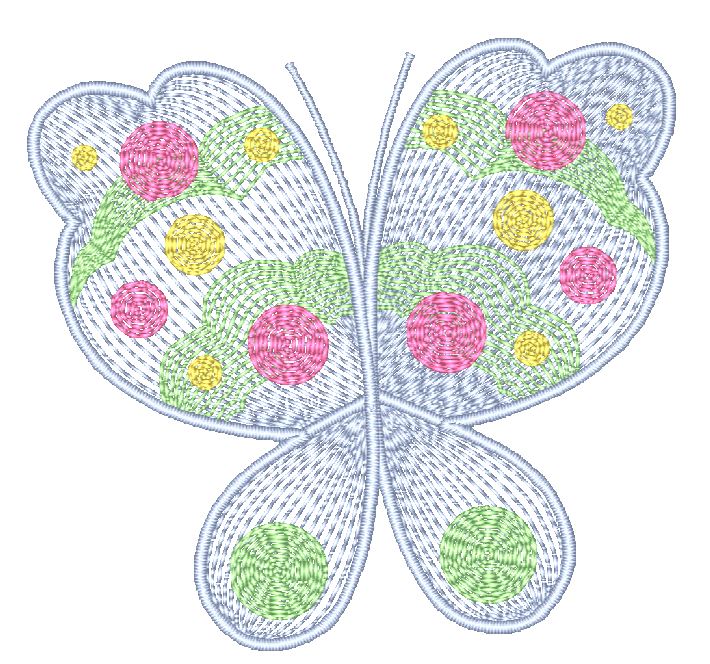 Colorful Butterfly Fantasy [4x4] 11545 Machine Embroidery Designs