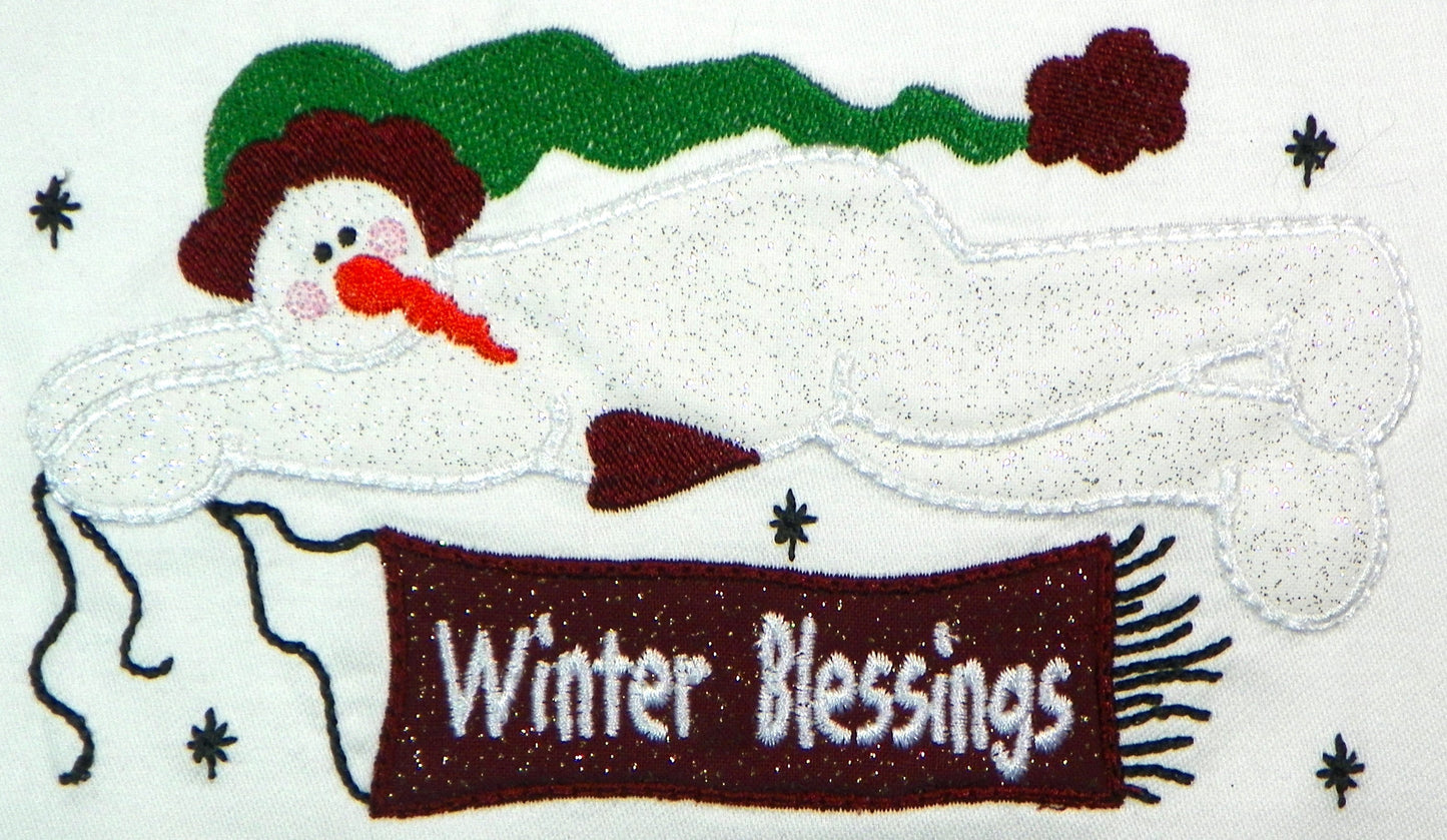 Applique Winter Blessings [5x7] # 10801
