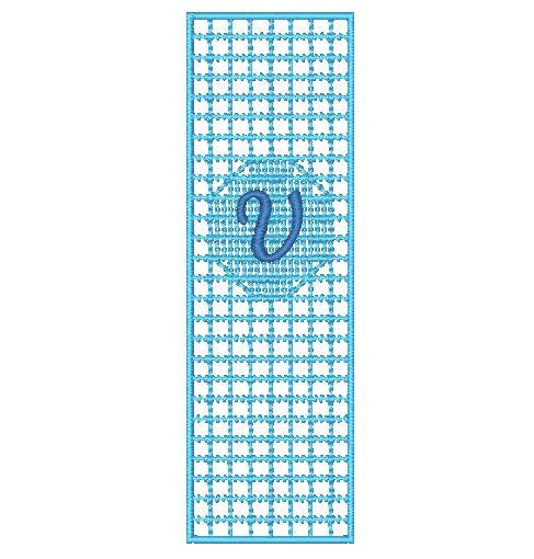 Filet-Crochet-Rectangle-Bookmarks-N-Z [5x7] 11589 Machine Embroidery Designs