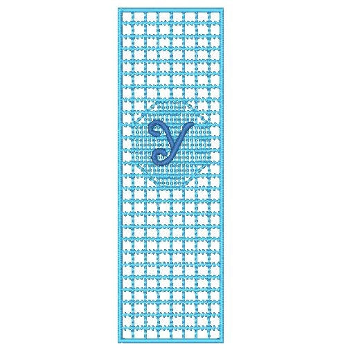 Filet-Crochet-Rectangle-Bookmarks-N-Z [5x7] 11589 Machine Embroidery Designs