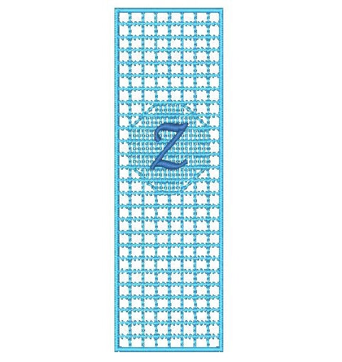 Filet-Crochet-Rectangle-Bookmarks-N-Z [5x7] 11589 Machine Embroidery Designs
