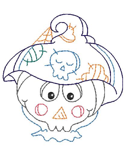 Halloween Faces [4x4] 10745 Machine Embroidery Designs