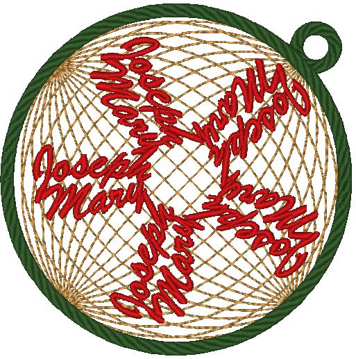 FSL Mylar Snowflake Ornaments [4x4] 10893 Machine Embroidery Designs