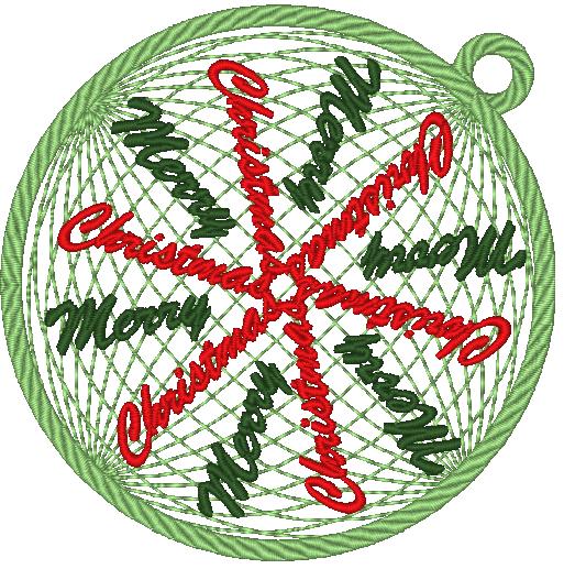 FS Mylar Christmas Ornaments [4x4] 11680 Machine Embroidery Designs