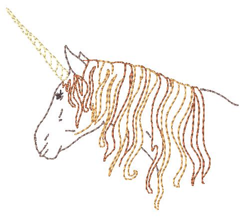 Colorline Fantasy Unicorns [4x4] 11166  Machine Embroidery Designs