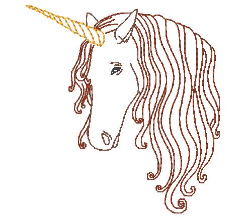 Colorline Fantasy Unicorns [4x4] 11166  Machine Embroidery Designs