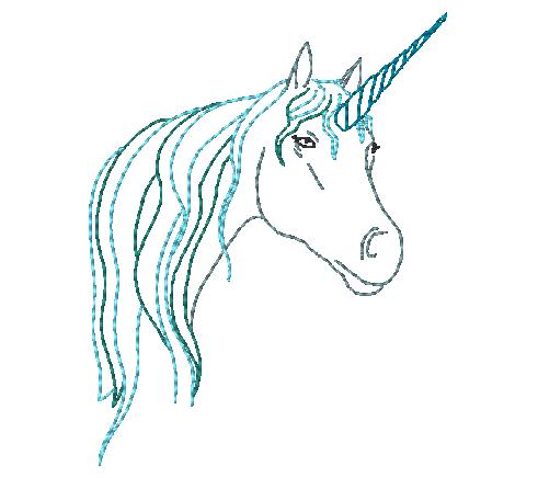 Colorline Fantasy Unicorns [4x4] 11166  Machine Embroidery Designs