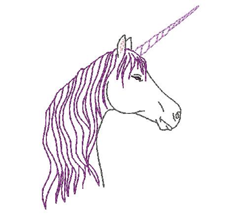 Colorline Fantasy Unicorns [4x4] 11166  Machine Embroidery Designs