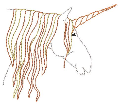 Colorline Fantasy Unicorns [4x4] 11166  Machine Embroidery Designs