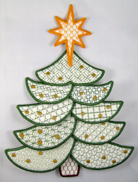 3D Christmas Tree Projects <br>[5"x7"] Hoop # 10111