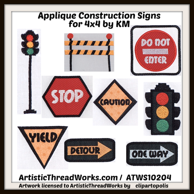 Applique Construction Signs   ATWS-10205
