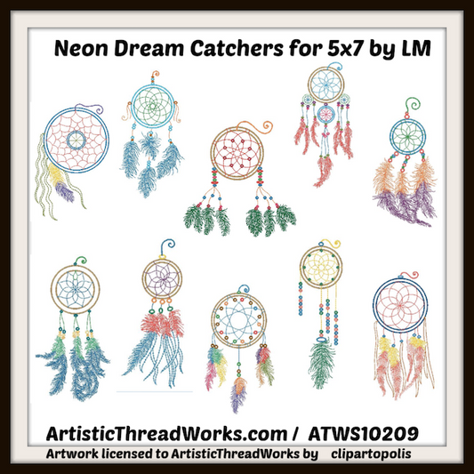 Neon Dream Catchers [5x7] ATWS-10209