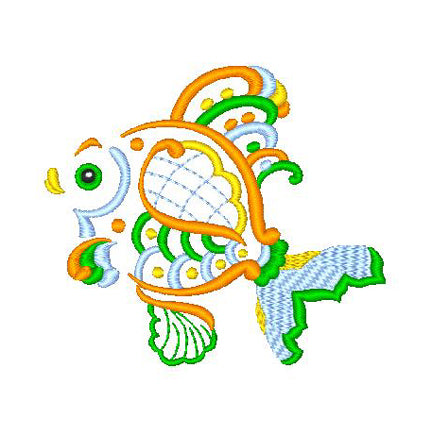 Decorative Fish [4x4] 11580 Machine Embroidery Designs