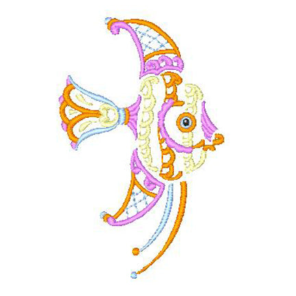 Decorative Fish [4x4] 11580 Machine Embroidery Designs