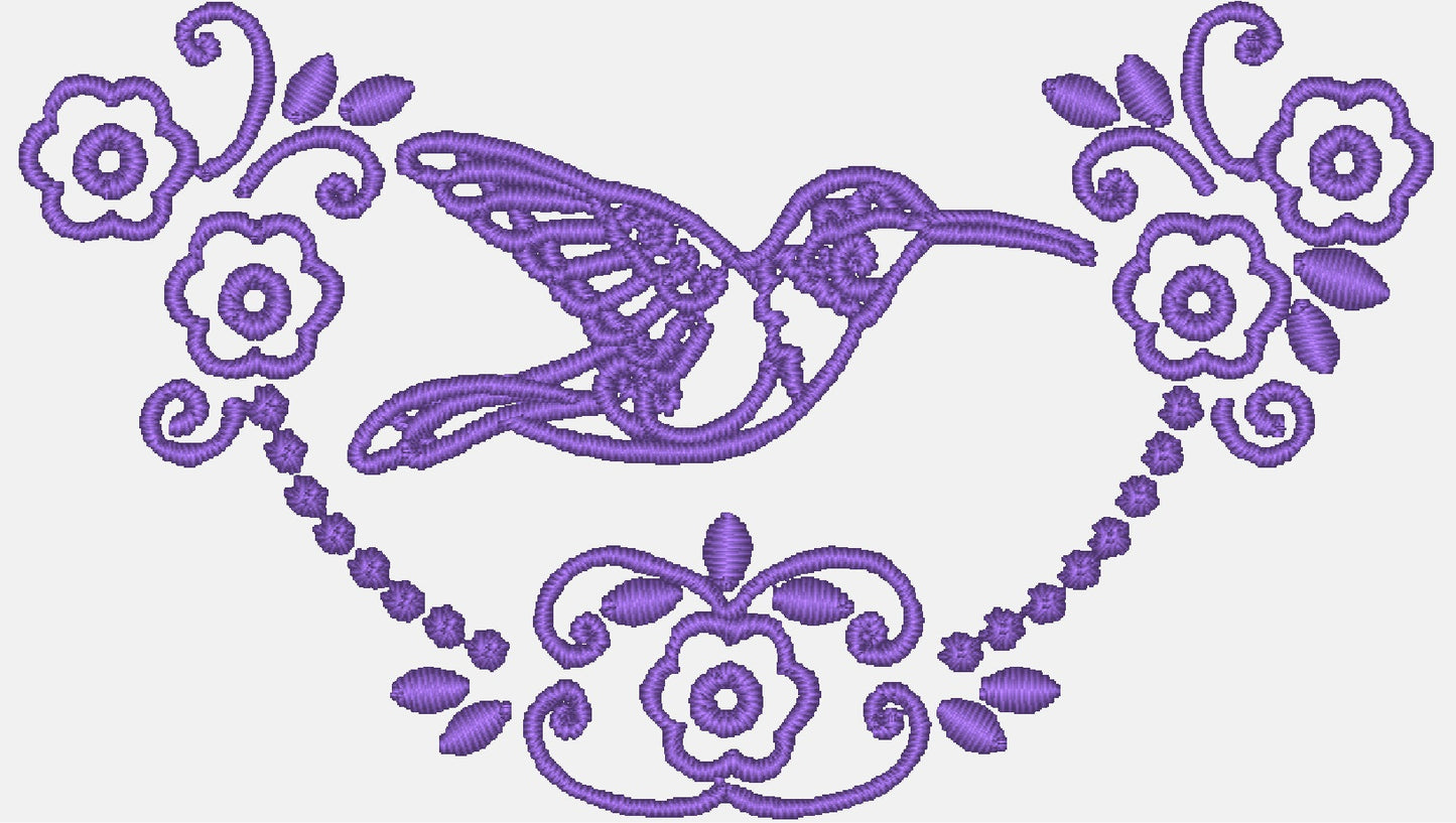 Hummingbird Fantasy [4x4] 11365 Machine Embroidery Designs