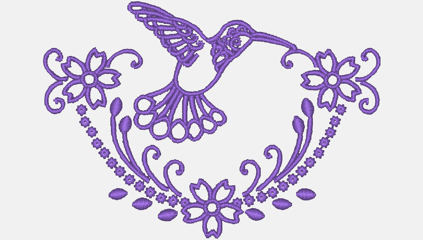 Hummingbird Fantasy [4x4] 11365 Machine Embroidery Designs