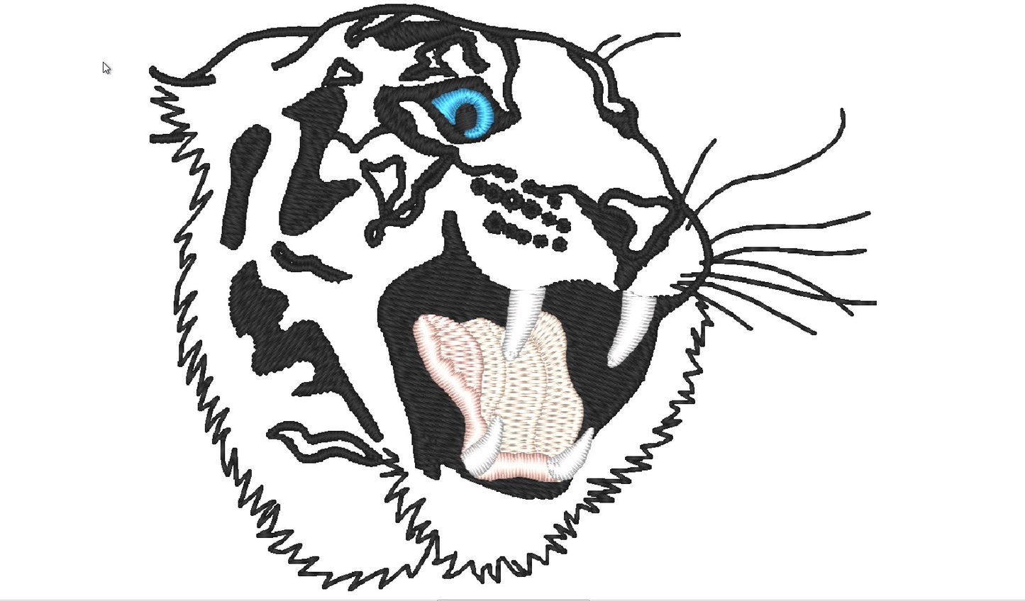 Realistic Tigers-TMS [4x4] 11224  Machine Embroidery Designs