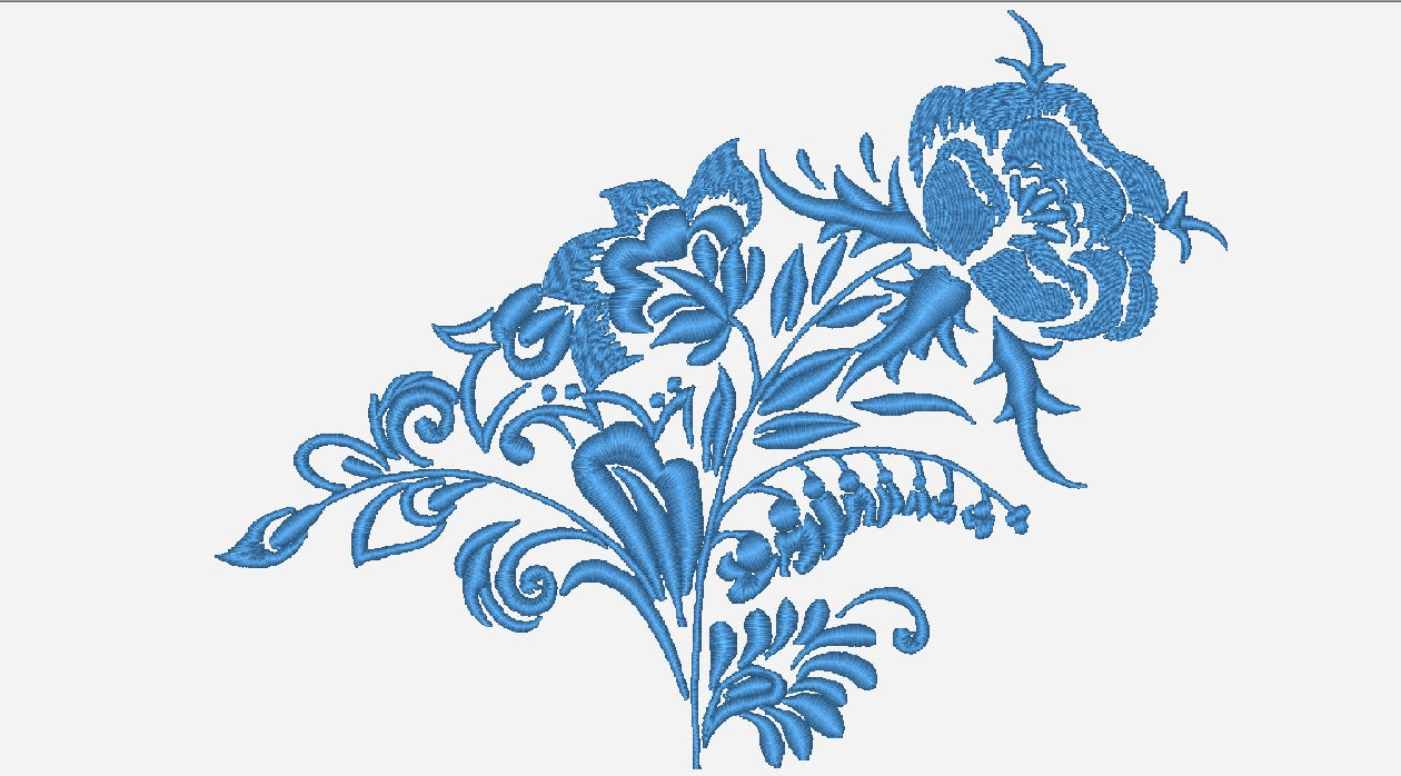 Flowers One Color [5x7] 11332 Machine Embroidery Designs