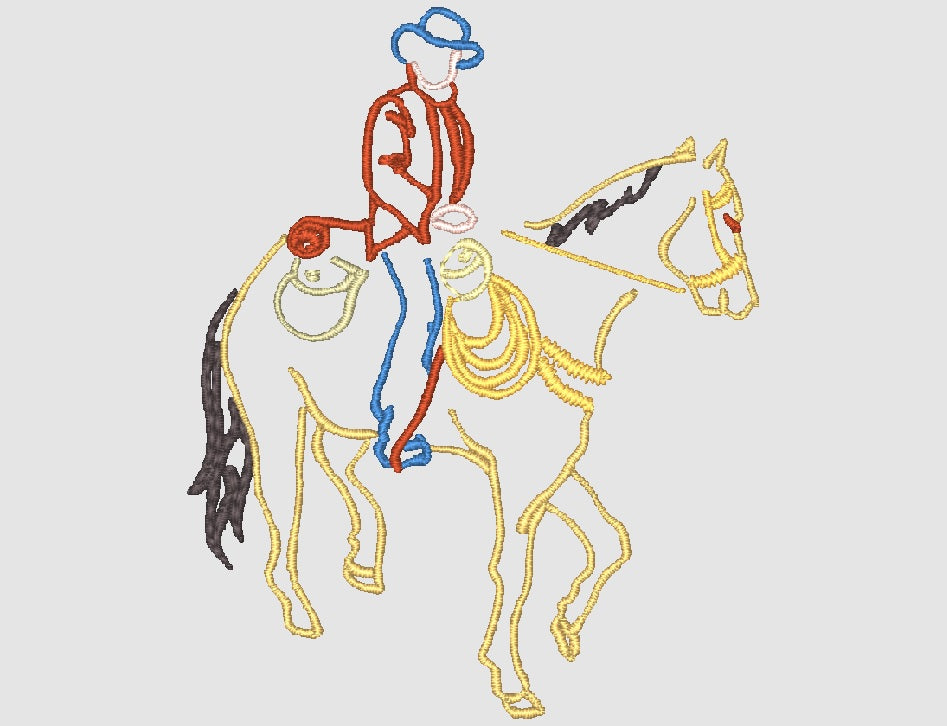 Outline Western [4x4] 11437 Machine Embroidery Designs