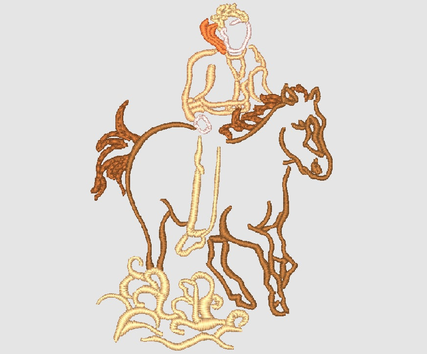 Outline Western [4x4] 11437 Machine Embroidery Designs