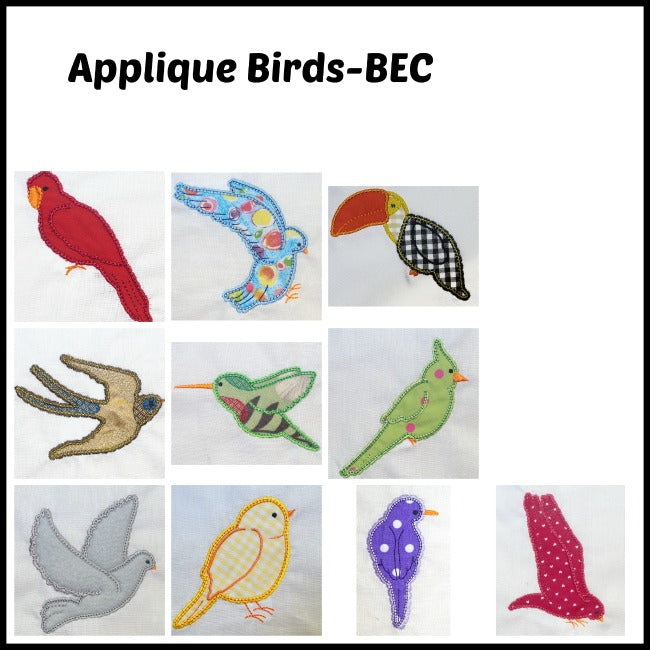 Applique Birds  ATWS-10011